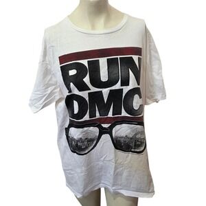 Six Fifty One Run DMC T Shirt XL White NYC Sunglasses Hip Hop Rap Graphic Tee